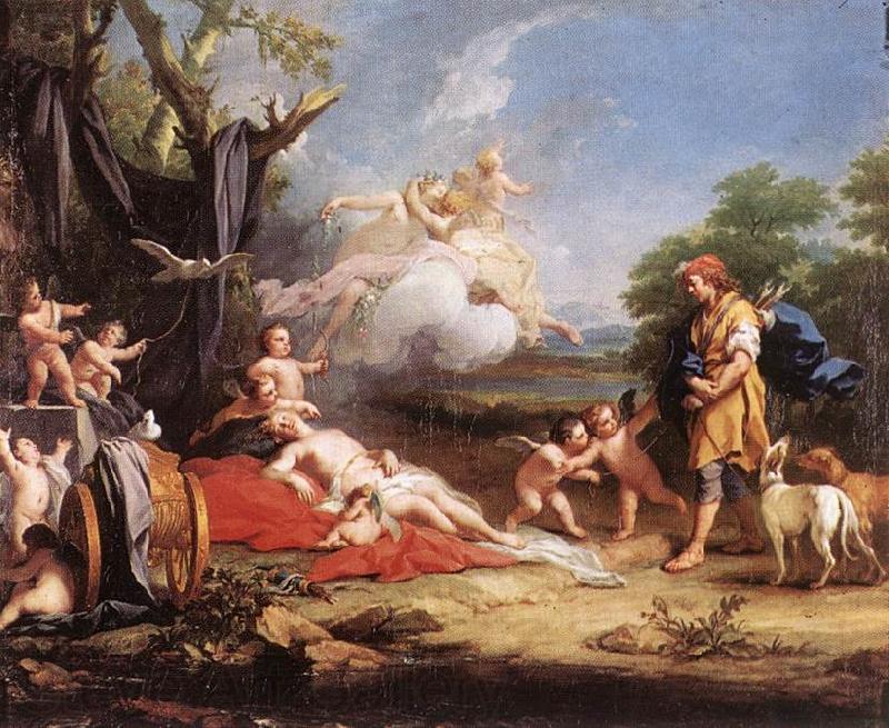 AMIGONI, Jacopo Venus and Adonis ssd Spain oil painting art